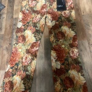 Floral Chinos by Craft & Love - Multicolor